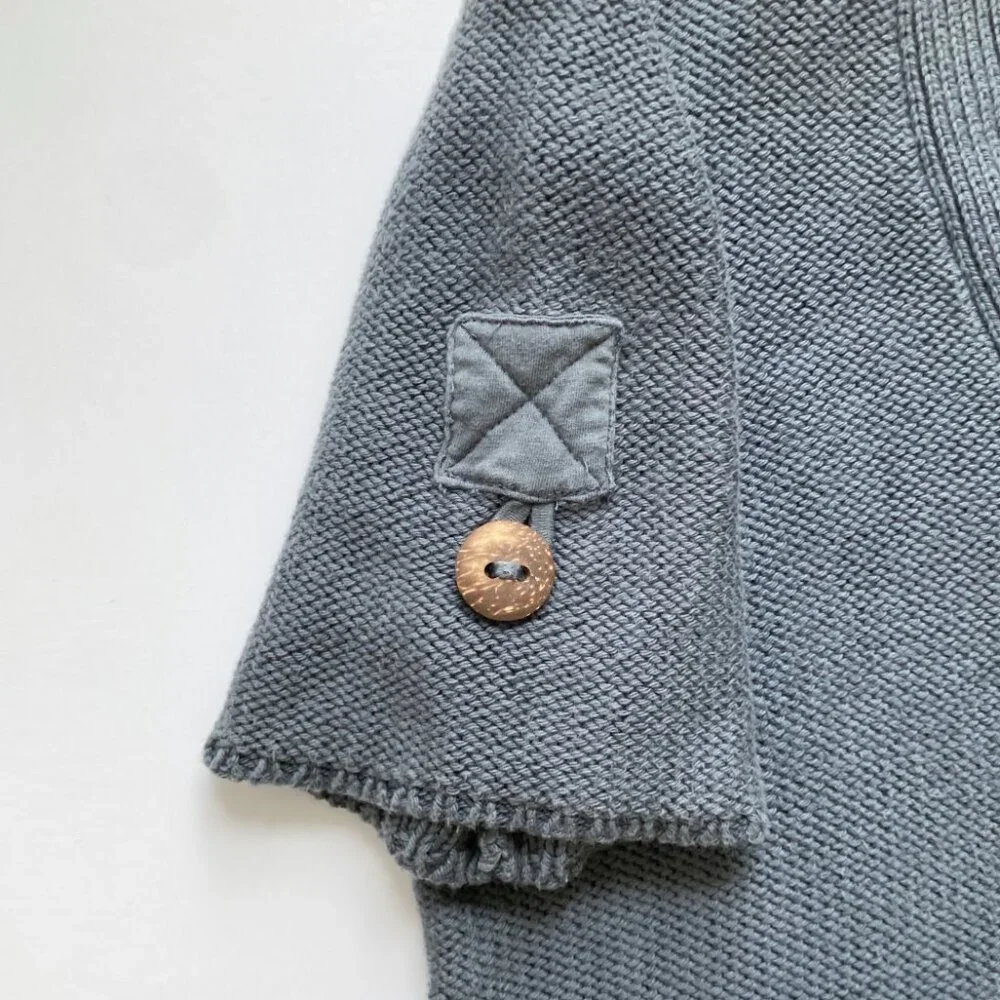 PURE Handknit Cotton Short Sleeve Cardigan - Picture 7 of 9